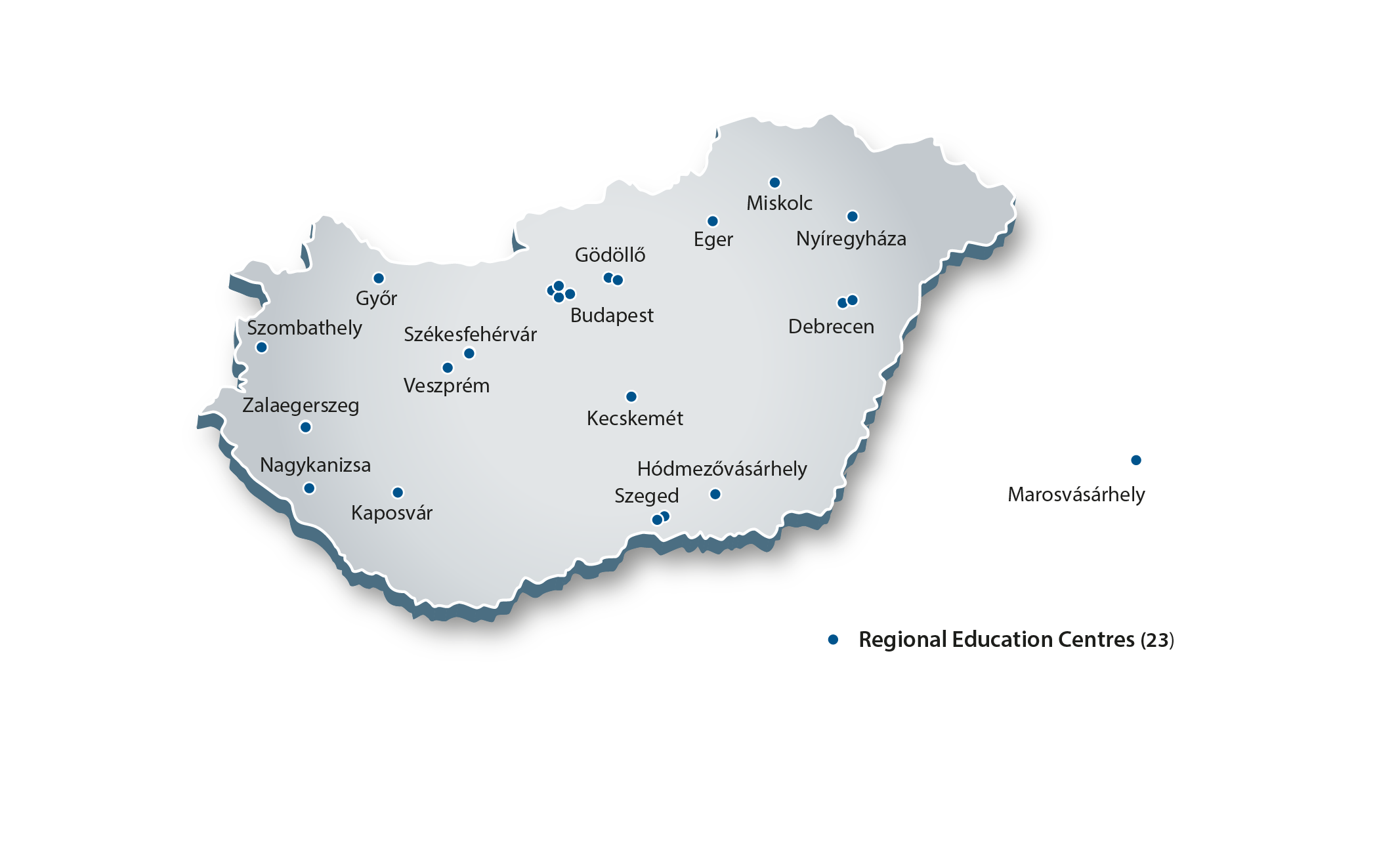The 23 Regional Education Centres