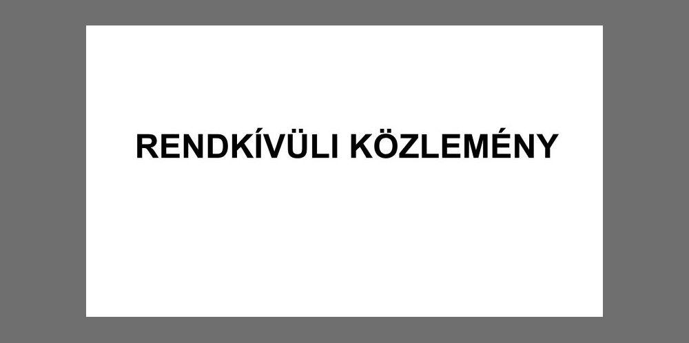 rendkivuli-kozlemeny